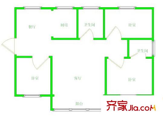 貓貓坡社區(qū) 戶型圖 1
