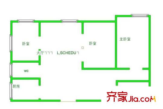 都市之星 3室 戶型圖