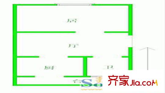 海建里戶型圖一居2 1室1廳1衛(wèi)1廚