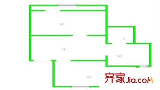 海建里戶型圖兩居2 2室1廳1衛(wèi)1廚