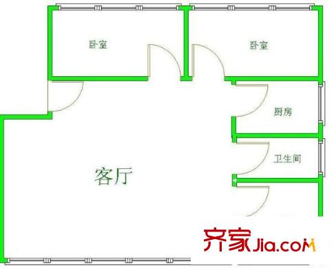 小石城 3室 戶型圖