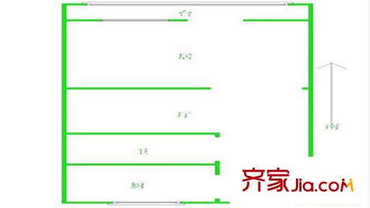 海建里戶型圖一居5 1室1廳1衛(wèi)1廚