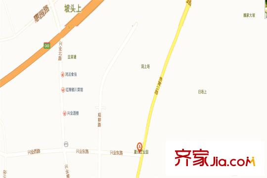 貴安第一城項目百度電子地圖