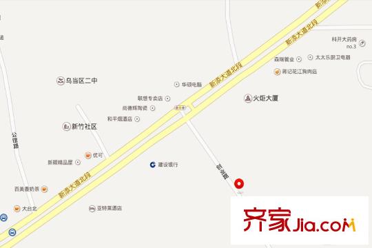 勁嘉新天薈交通圖