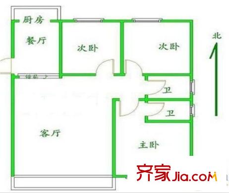 碧水華庭 0室 戶型圖