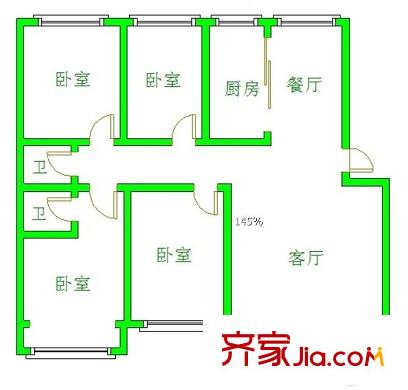碧水華庭 0室 戶型圖