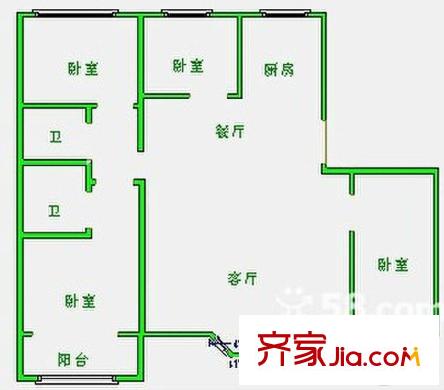 碧水华庭 0室 户型图