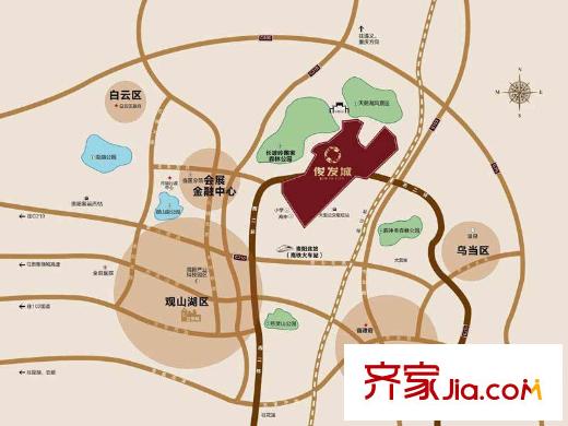 俊發(fā)城交通圖