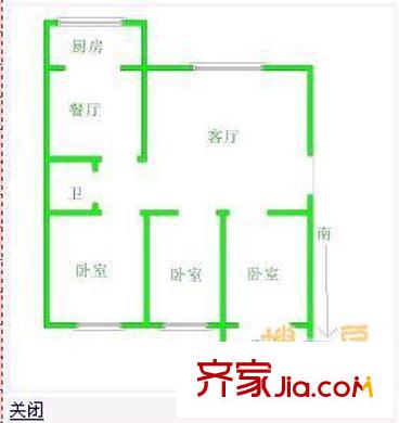 世紀家園 3室 戶型圖