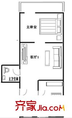 幸福里 2室 戶型圖