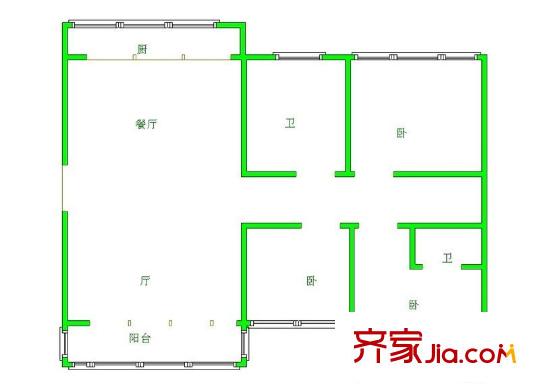 碧水华庭 0室 户型图