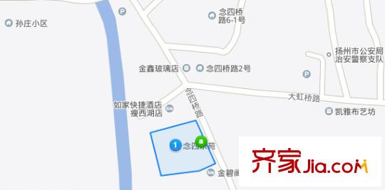 念四路2號(hào)小區(qū)交通圖 