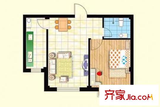 華垠新村戶型圖一居 
