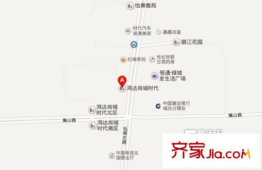 鴻達尚城時代交通圖QQ圖片20131231153125
