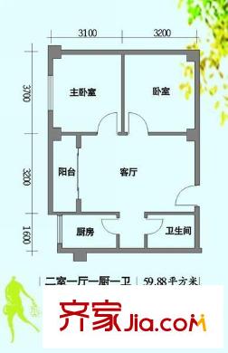 綠洲家園 戶型圖