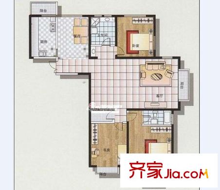 何月新苑 0室 戶(hù)型圖