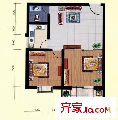  鴻福二村 戶型圖