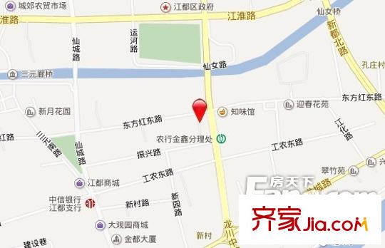 紅光花苑交通圖 
