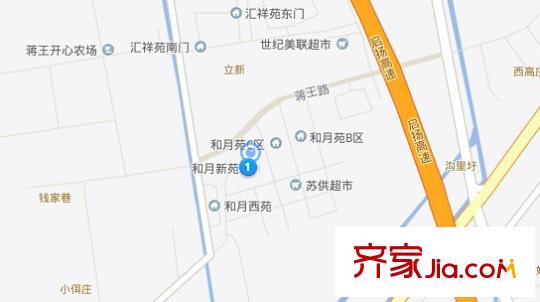 何月新苑交通圖 
