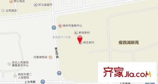 磚瓦新村交通圖