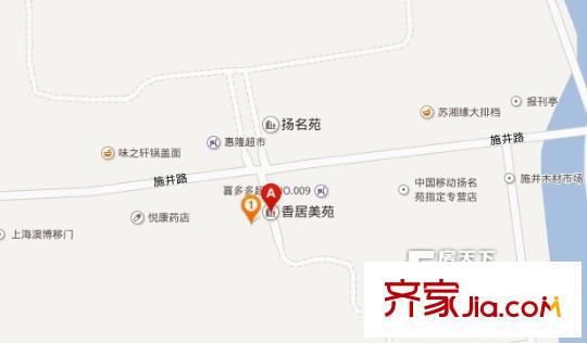 香居美苑交通圖 