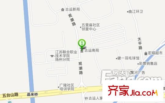 古運(yùn)南苑交通圖 
