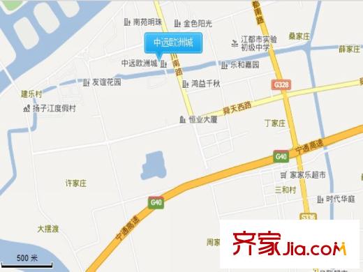 中遠歐洲城交通圖