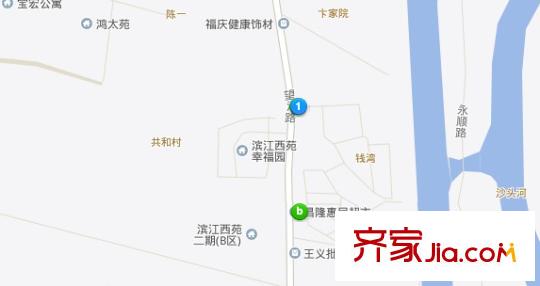 濱江花園交通圖 