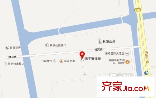 揚子豪澤苑交通圖 