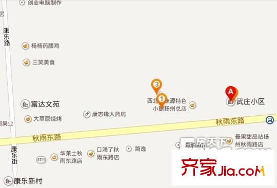 武莊小區(qū)交通圖 