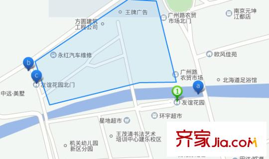 友誼花園交通圖