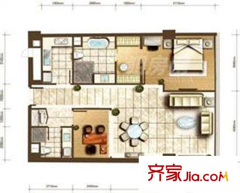 北園新村戶型圖1居 