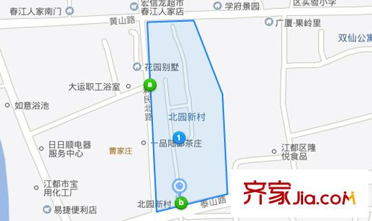 北園新村交通圖