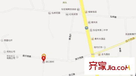 濱江小區(qū)交通圖 