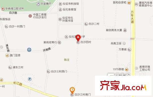 白沙四村交通圖 