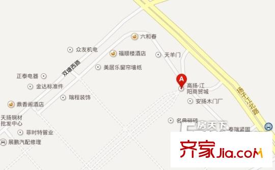 江陽商貿城交通圖 