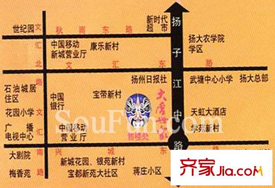 大唐世家交通圖