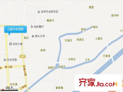 江都華豐紫郡交通圖