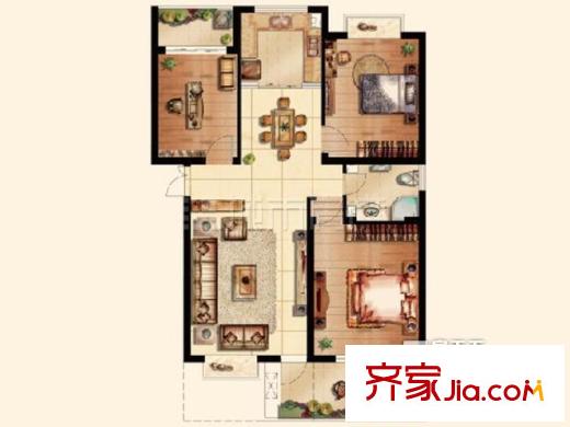 江都華豐紫郡 戶型圖