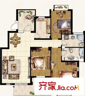 江都華豐紫郡 戶型圖
