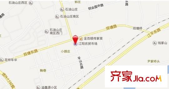 江陽農(nóng)貿(mào)市場公寓交通圖 