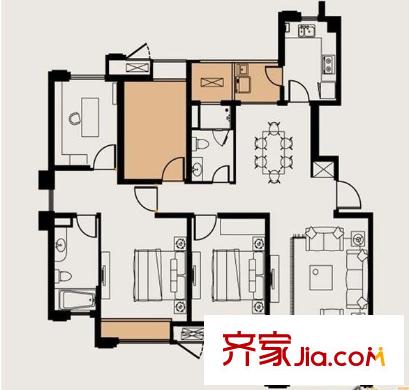 魏西花園 戶型圖