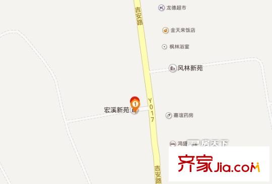 宏溪小區(qū)交通圖  