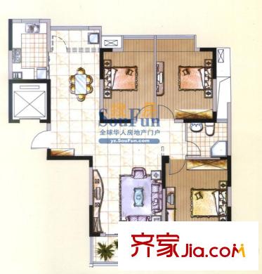 魏西花園 戶型圖