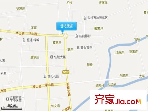 世紀(jì)康城交通圖