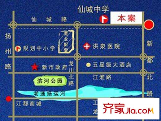世紀(jì)康城交通圖