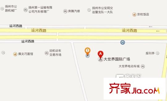 揚(yáng)州大世界國(guó)際廣場(chǎng)交通圖 
