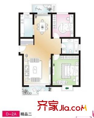 金菊花都 3室 戶型圖