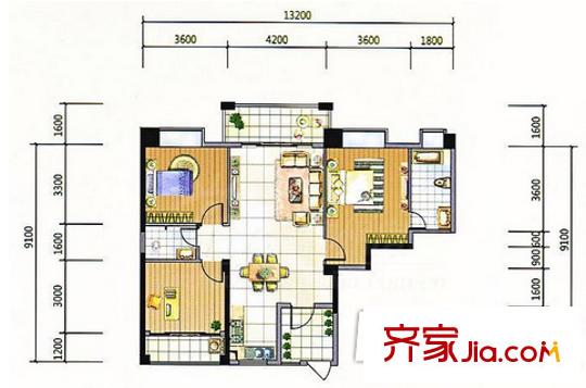 金山花園戶型圖3 