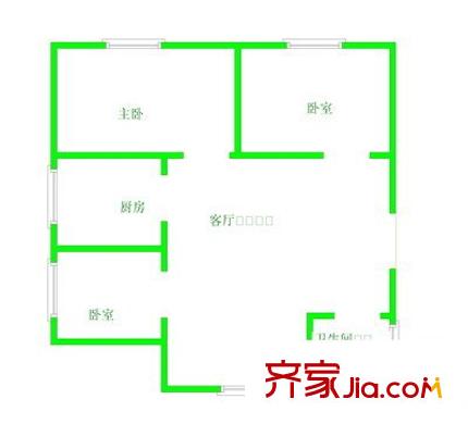 金林苑 3室 戶(hù)型圖